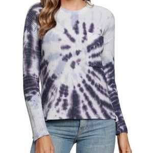 Belldini TieDye Sweater Size Large NWT Navy/Blue Haze